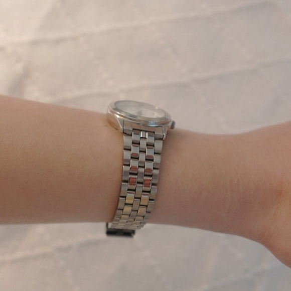 Vintage Silver Link Quartz Watch - Picture 6 of 8